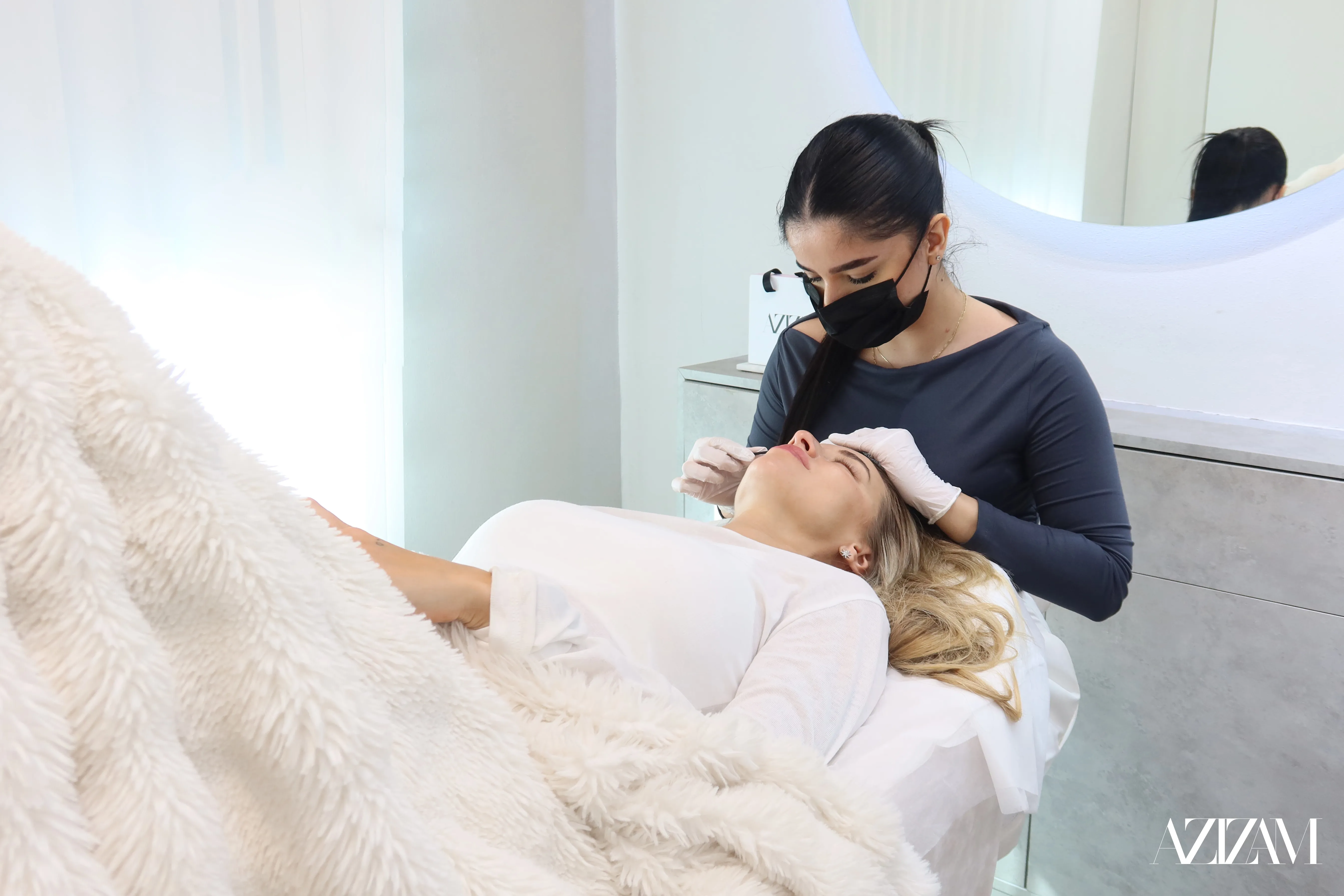 Inside the Azizam salon in Umm Suqeim, Dubai